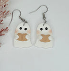 Pendientes Halloween Fantasma Libro