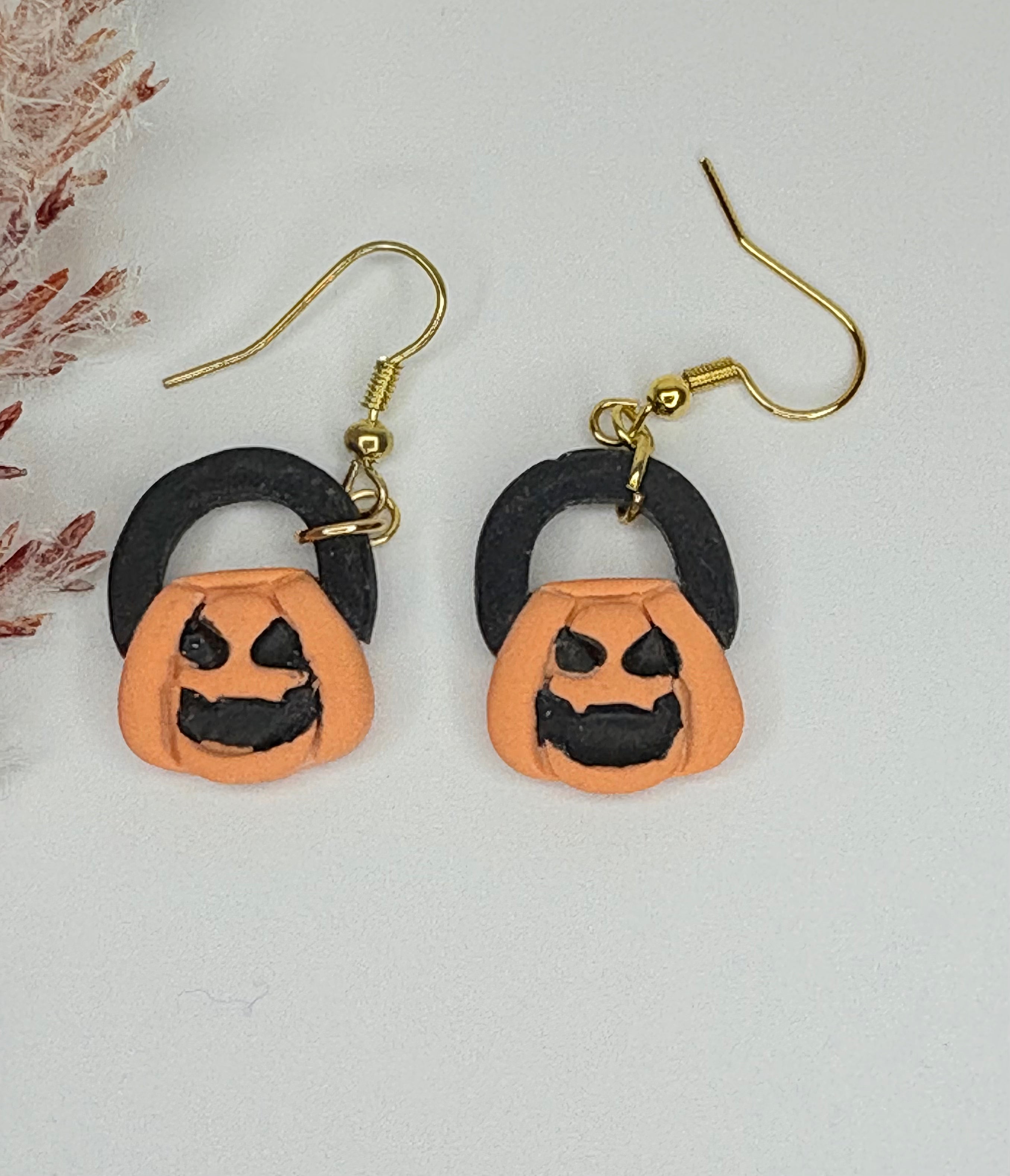 Pendiente Halloween Bolsa Calabaza