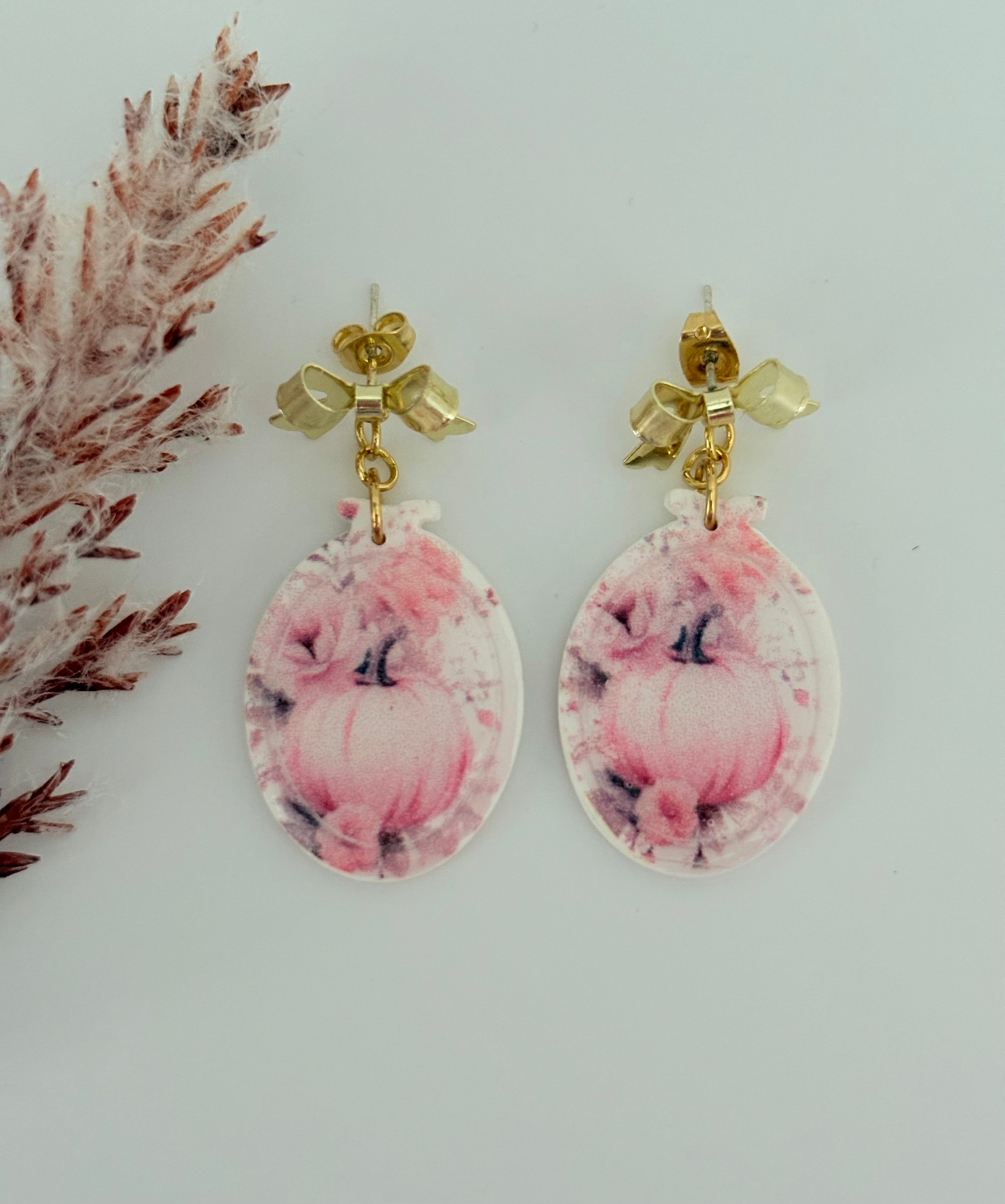 Pendientes Halloween Pink Lazo