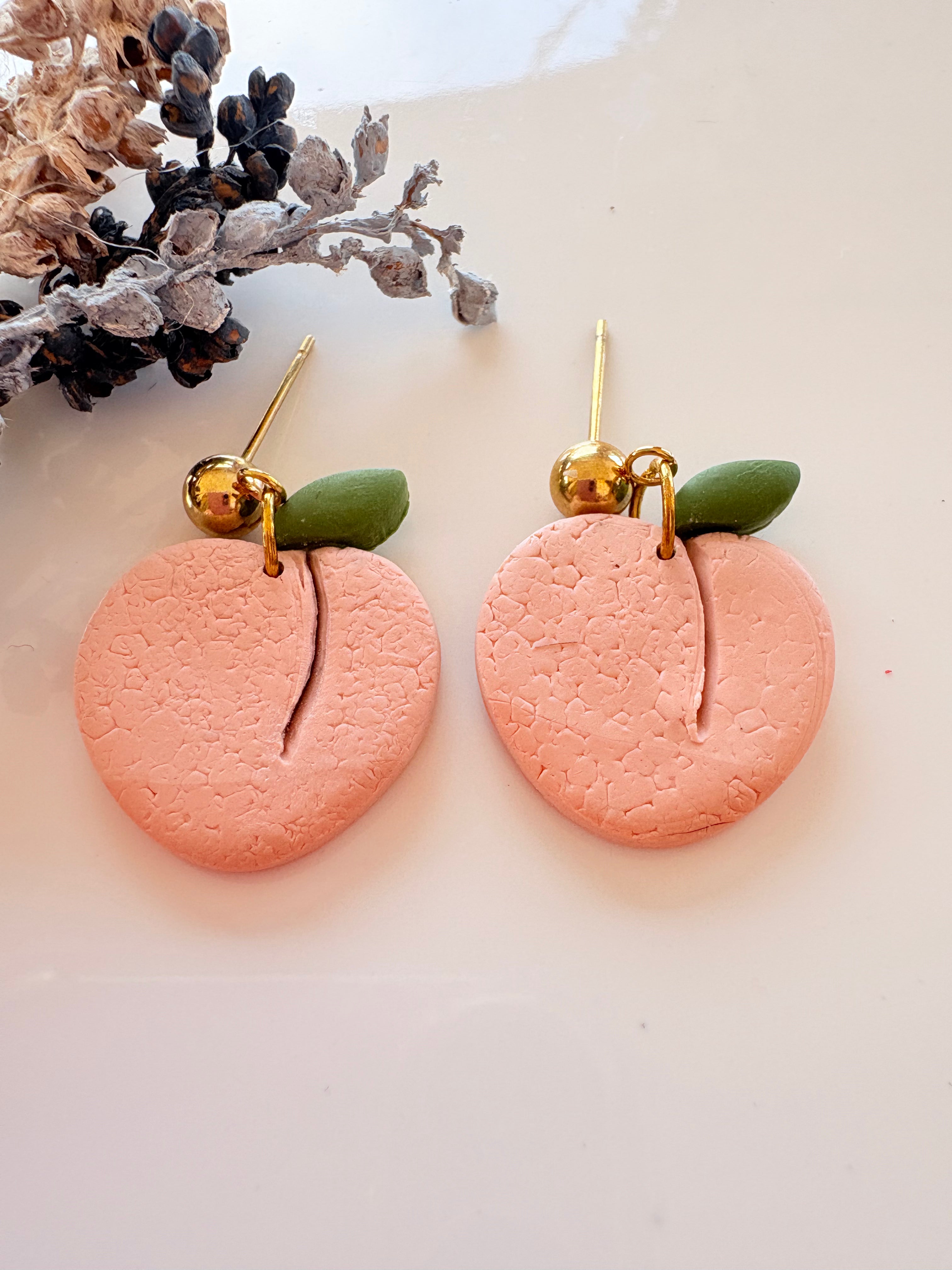 Pendientes Melocotón