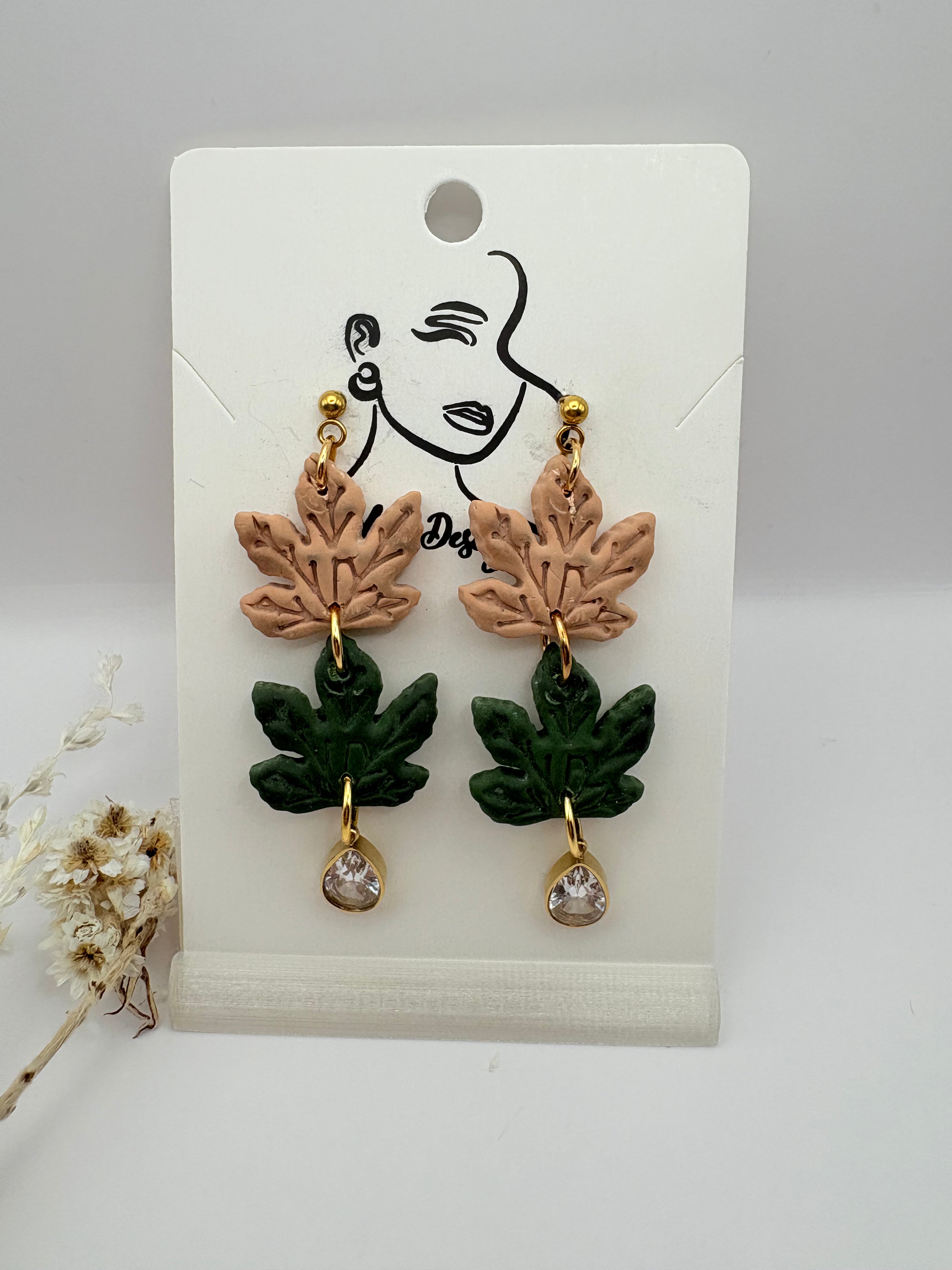 Pendientes hojas otoño