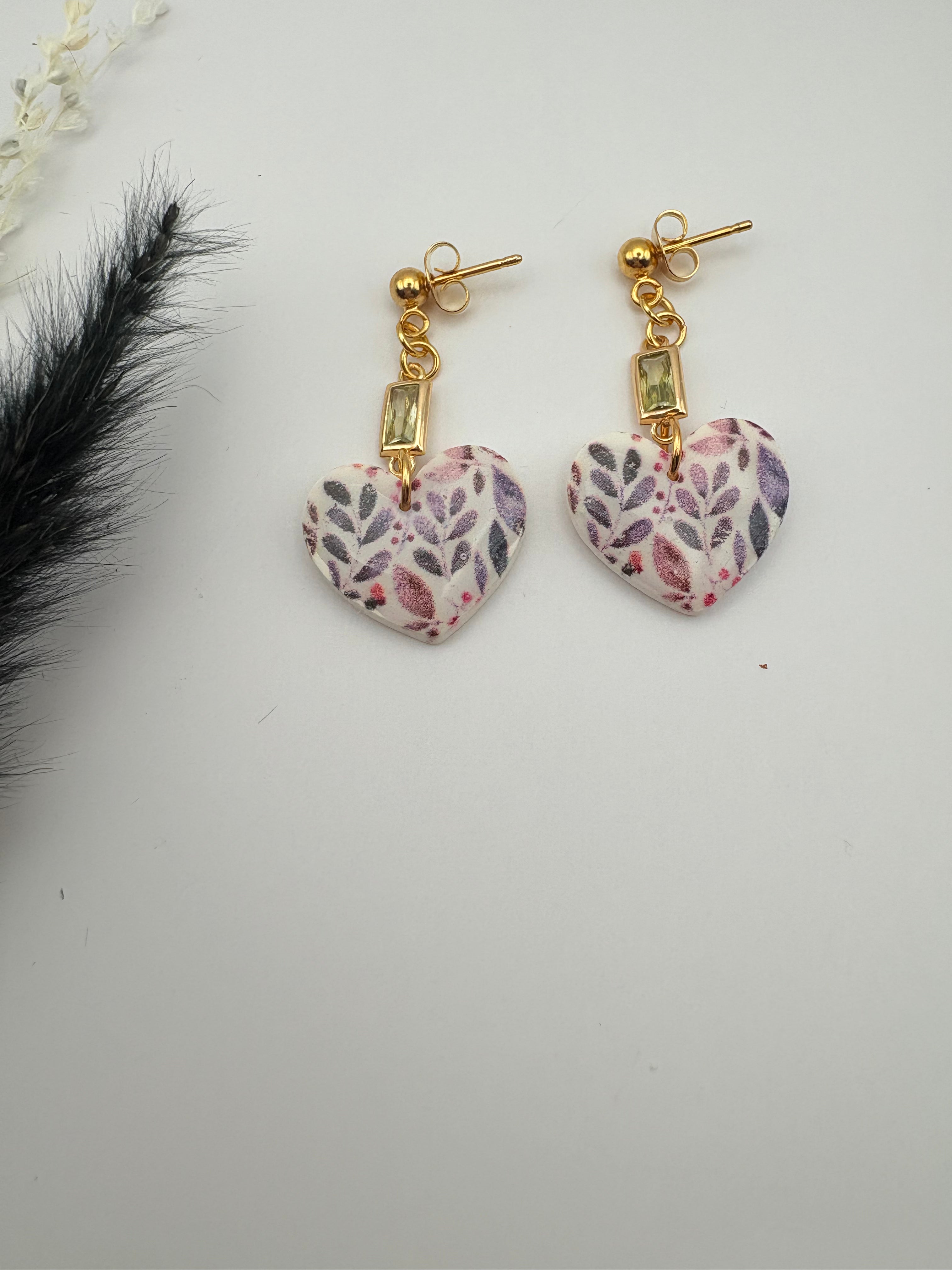 Pendientes Corazón ilustrado