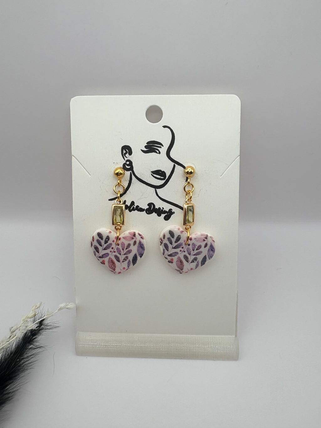 Pendientes Corazón ilustrado