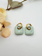 Pendientes Organic Verde Mar