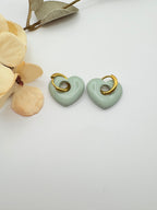 Pendientes Organic Verde Mar