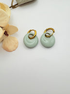 Pendientes Organic Verde Mar