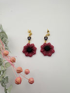 Pendientes Corelia Granate
