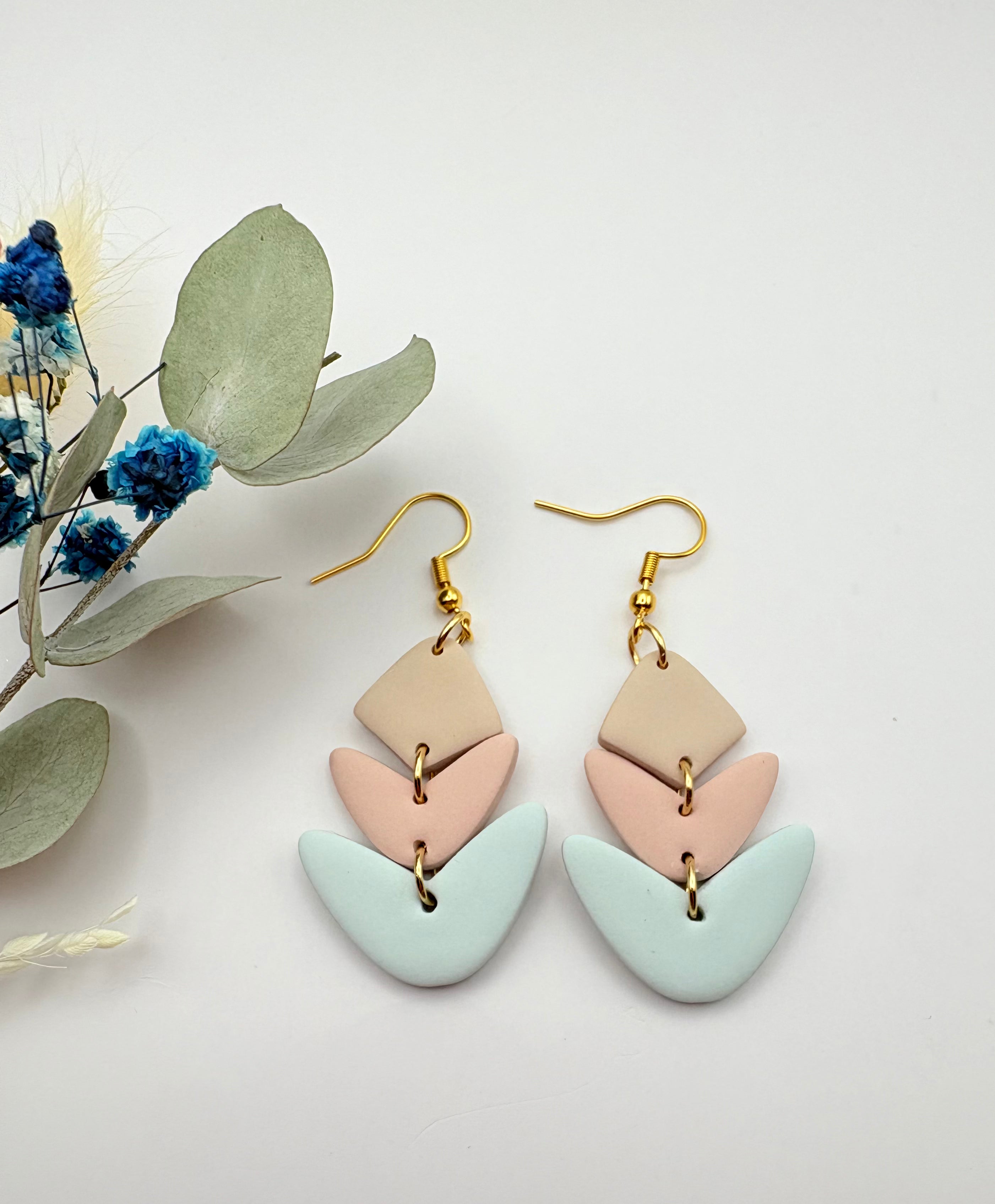 Pendientes Zyra Tricolor