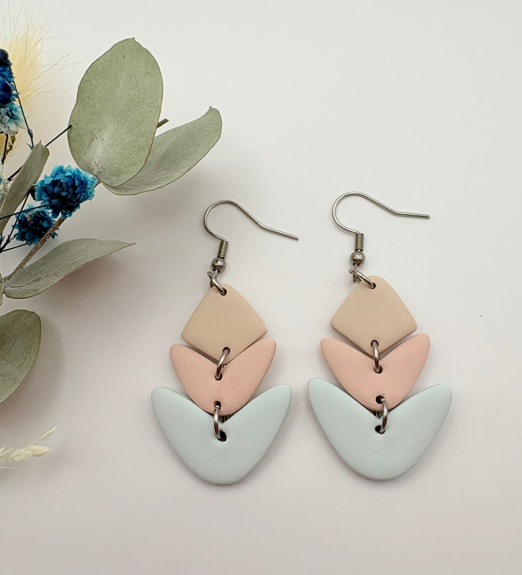 Pendientes Zyra Tricolor